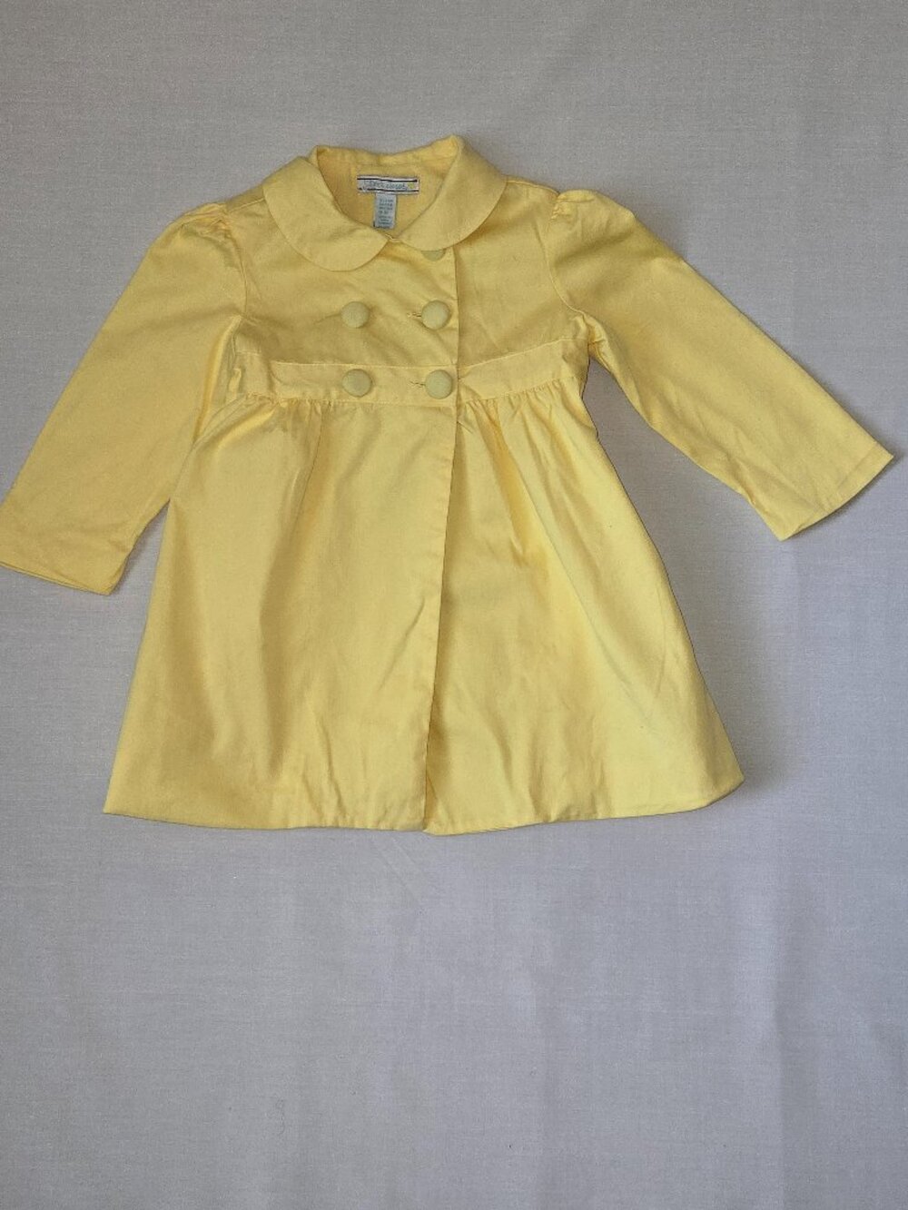 NWOT Jillian’s Closet Girls Yellow Toddler Coat 18-24M Easter Church Jacket
